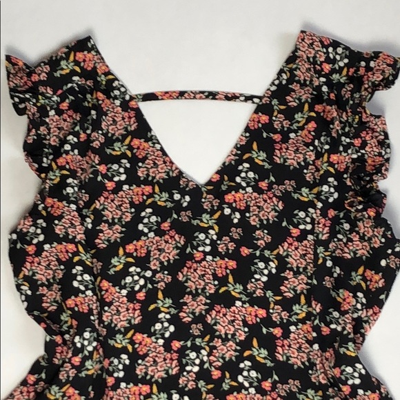 Loft Sheer Floral Print Shirt - Picture 2 of 7